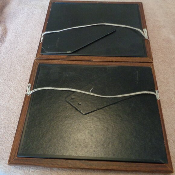 RETRO VINTAGE FRAMED DOILYS & FLORALS PAPERS PICTURES UNDER GLASS SET 2 - Picture 6 of 6